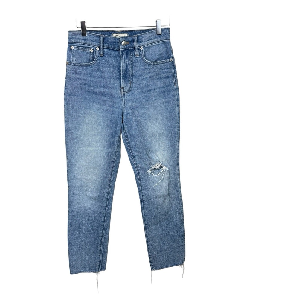 Madewell Women's the Perfect Vintage Crop Jeans Distressed Size 26
